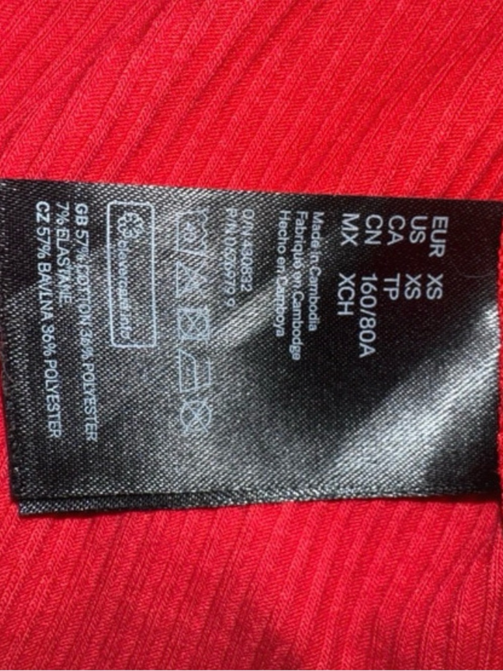 Divided Red Ribbed Scoop Mini Dress - Picture 4 of 4